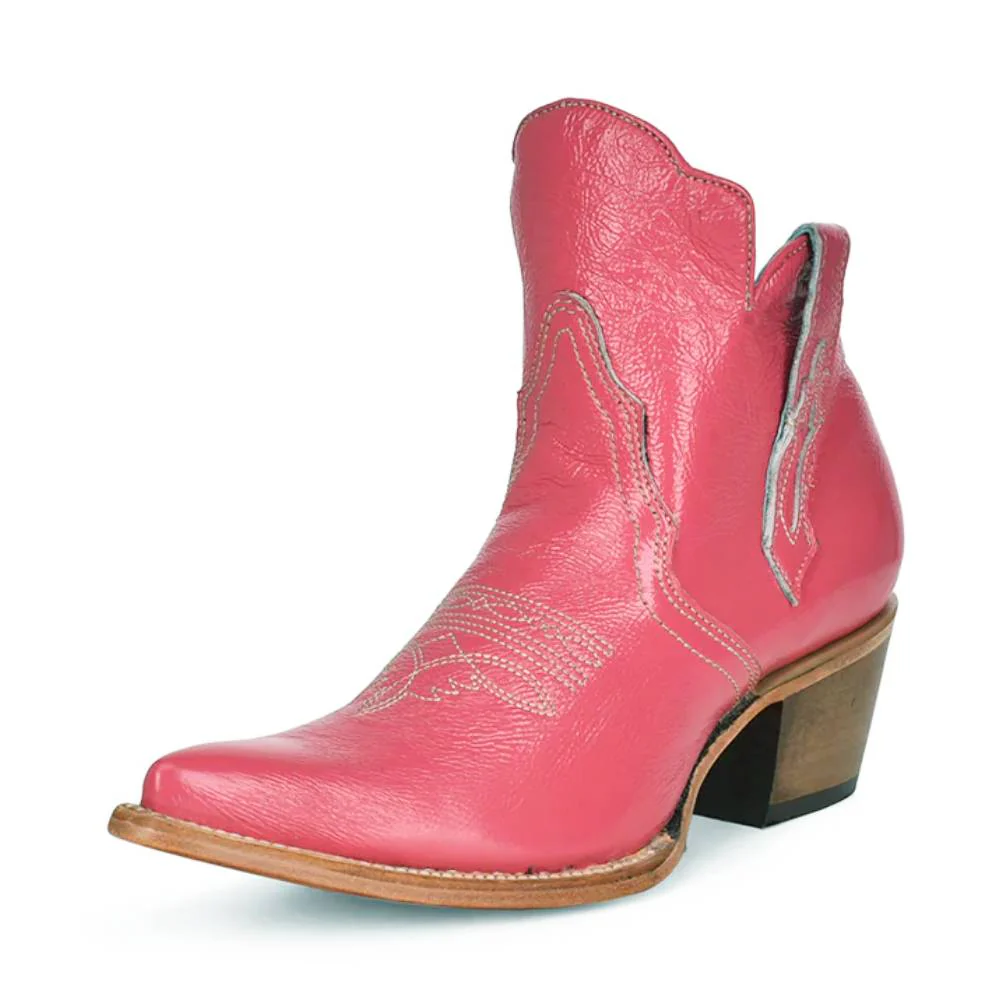 Corral Pink Patent Leather Ankle Boot - FINAL SALE