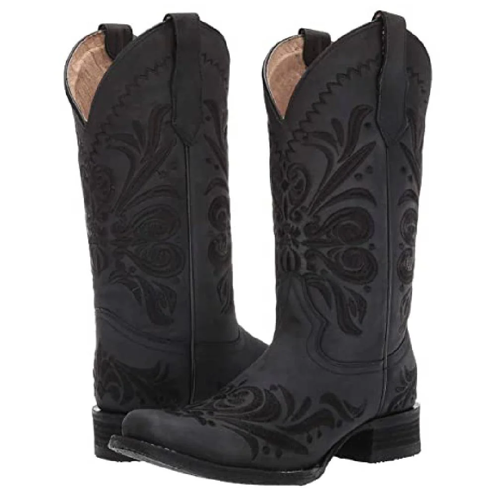 Corral Black Embroidery Boot - Image 2