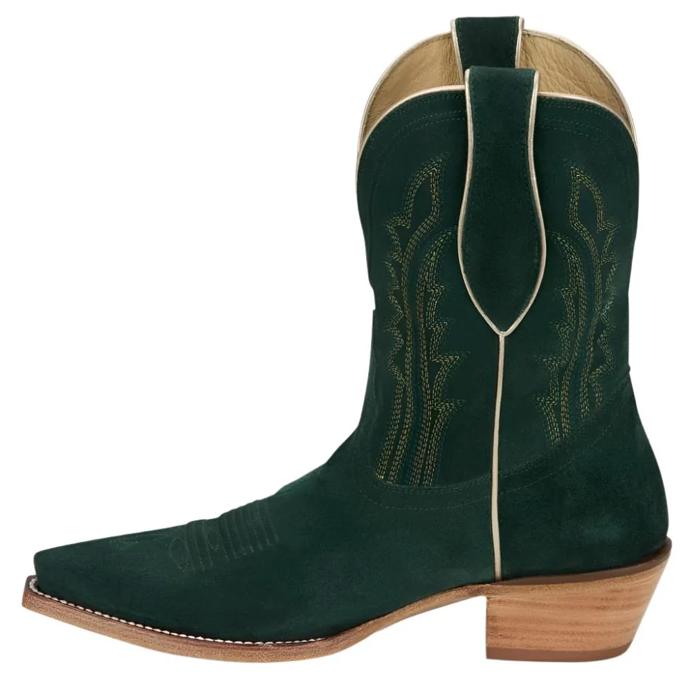 Tony Lama Women's Lea Emerald Suede Boot - Image 2
