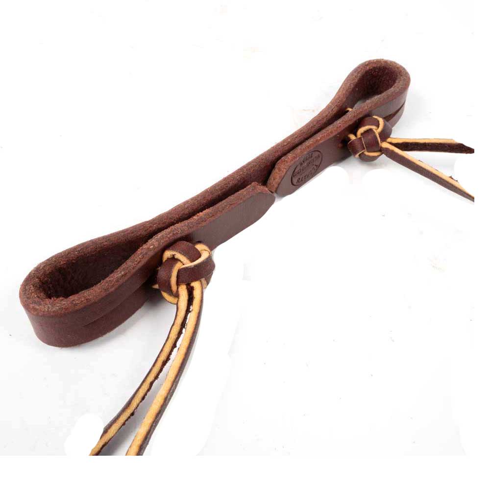 Teskey's Leather Curb Strap w/Pineapple Knots - Image 2