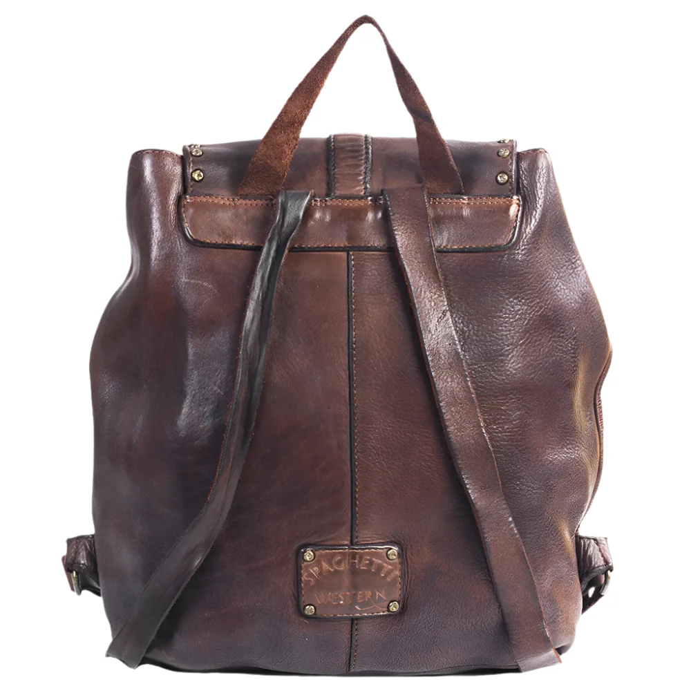Spaghetti Western Leather Studded Backpack - Image 2