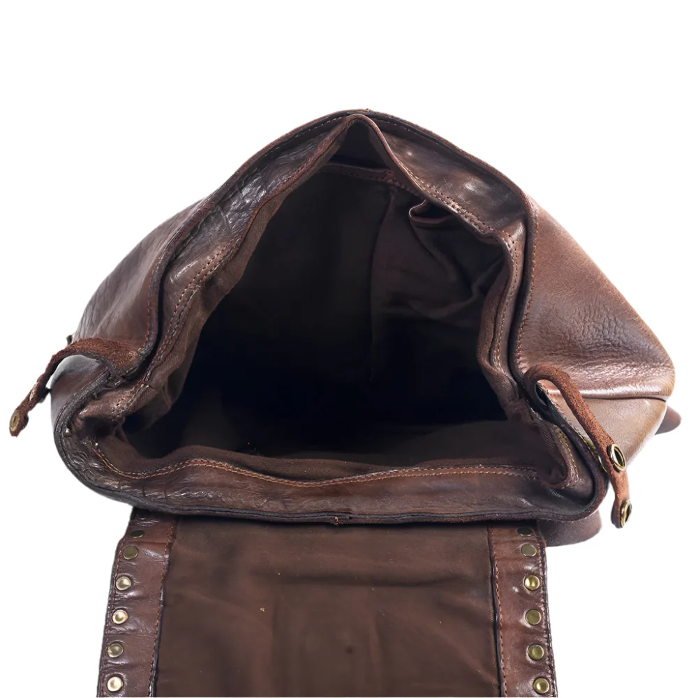Spaghetti Western Leather Studded Backpack - Image 3