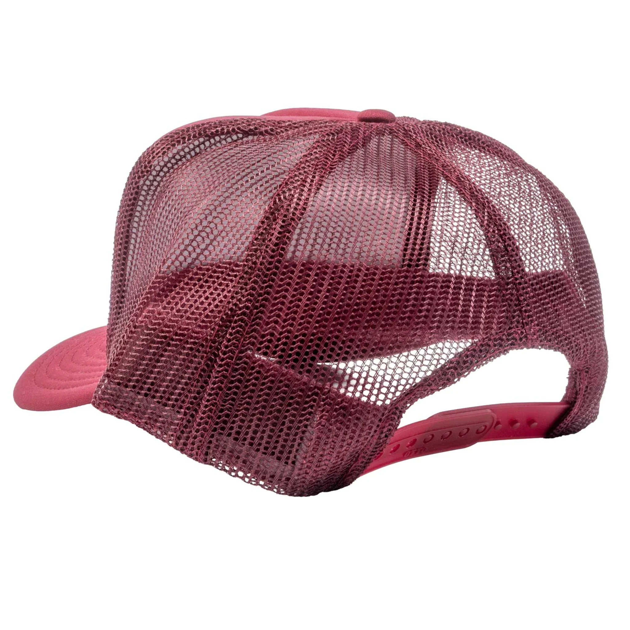 Left My Heart At Teskey's Trucker Cap - Maroon/Neon Pink - Image 3