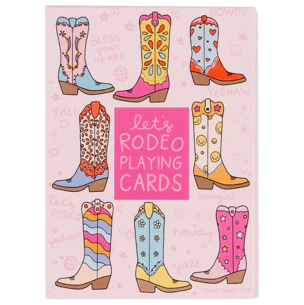 Let's Rodeo Western Cowgirl Boots Deck of Playing Cards - Image 3