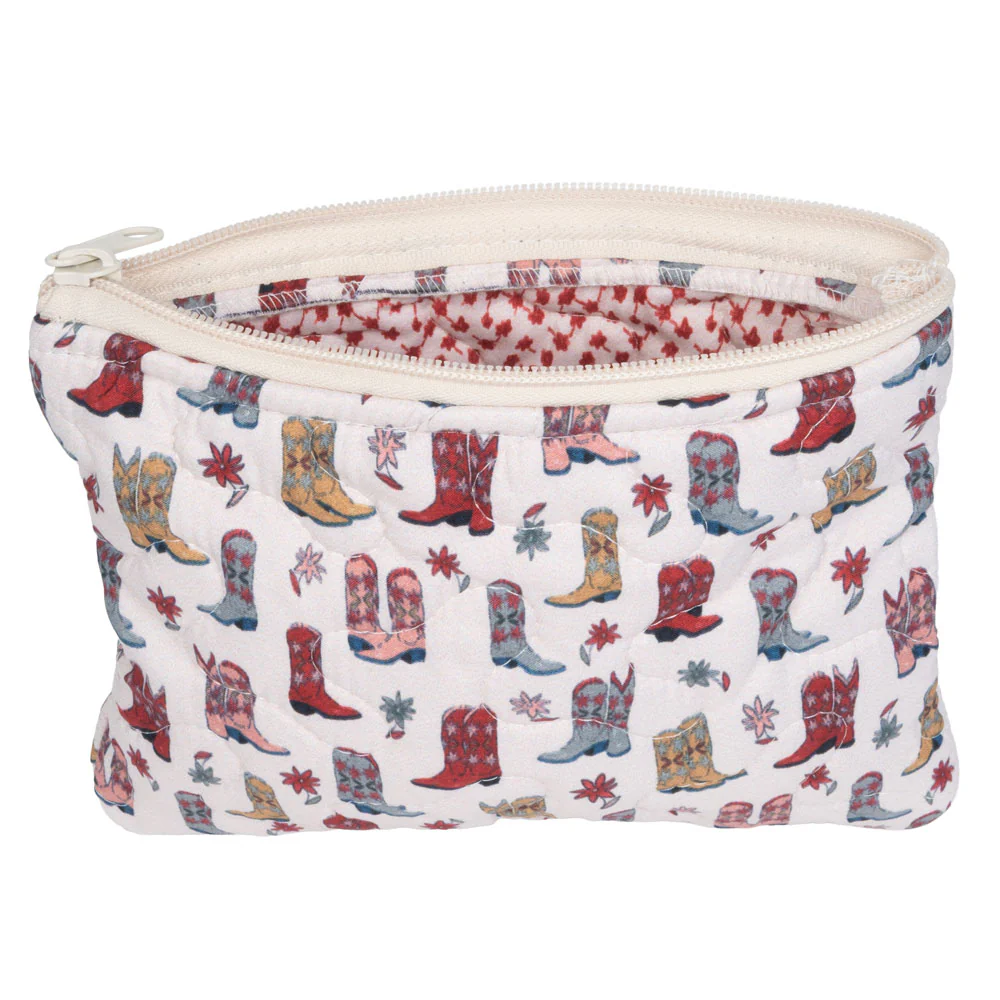 Daisy Boots Quilted Make Up Bag - Small - Image 2