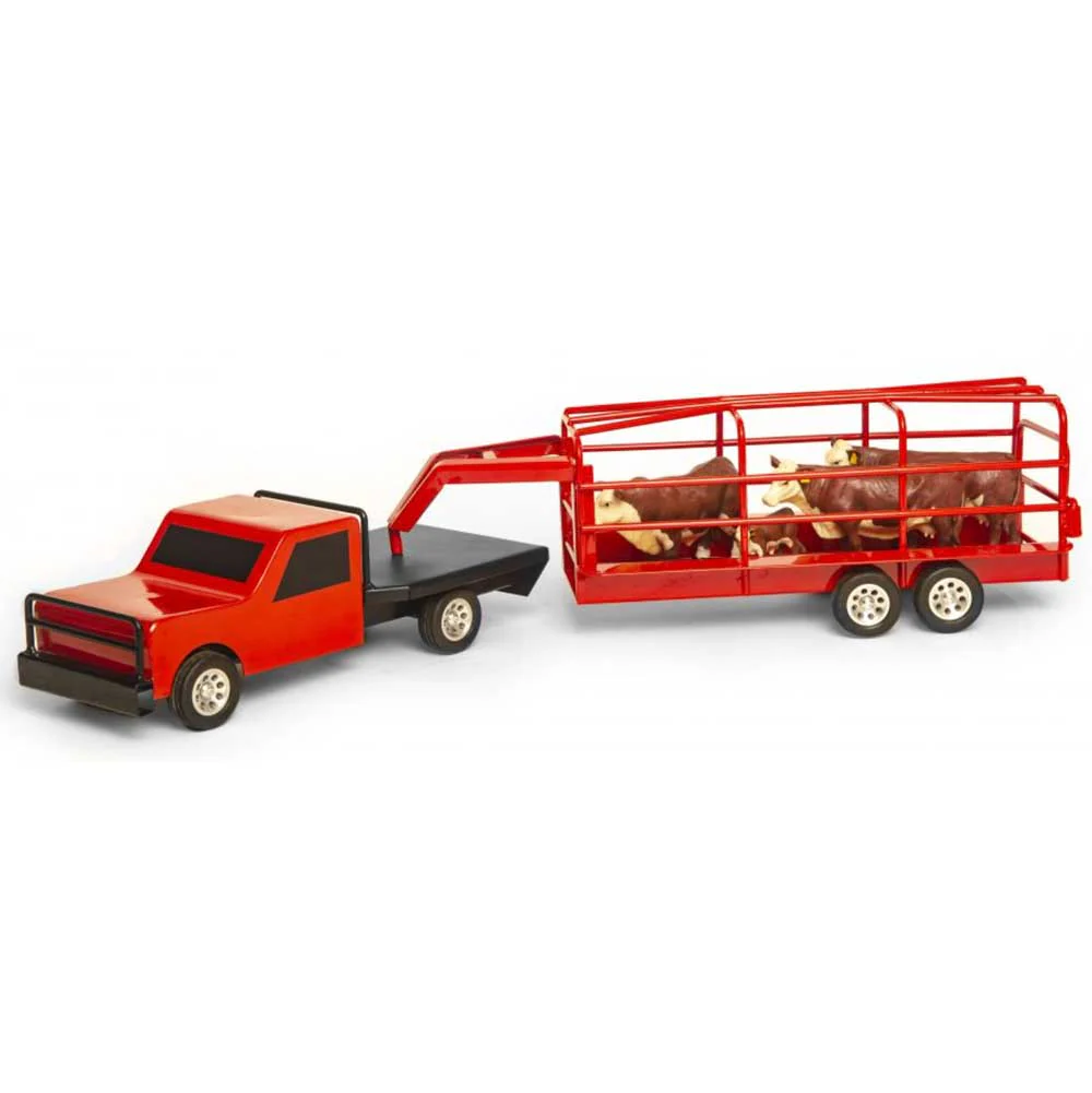 Little Buster Flatbed Farm Truck Red - Image 2
