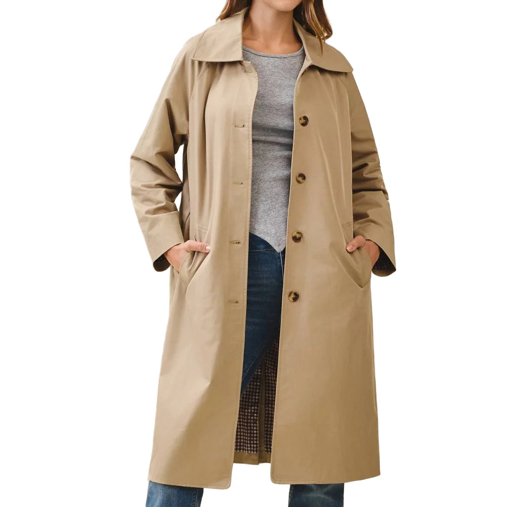 Longline Beige Trench Coat - FINAL SALE