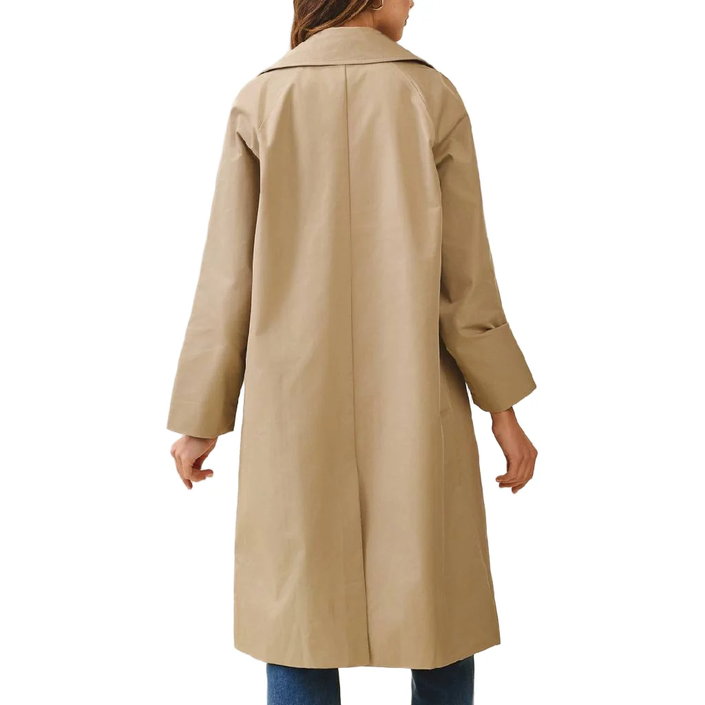 Longline Beige Trench Coat - FINAL SALE - Image 2