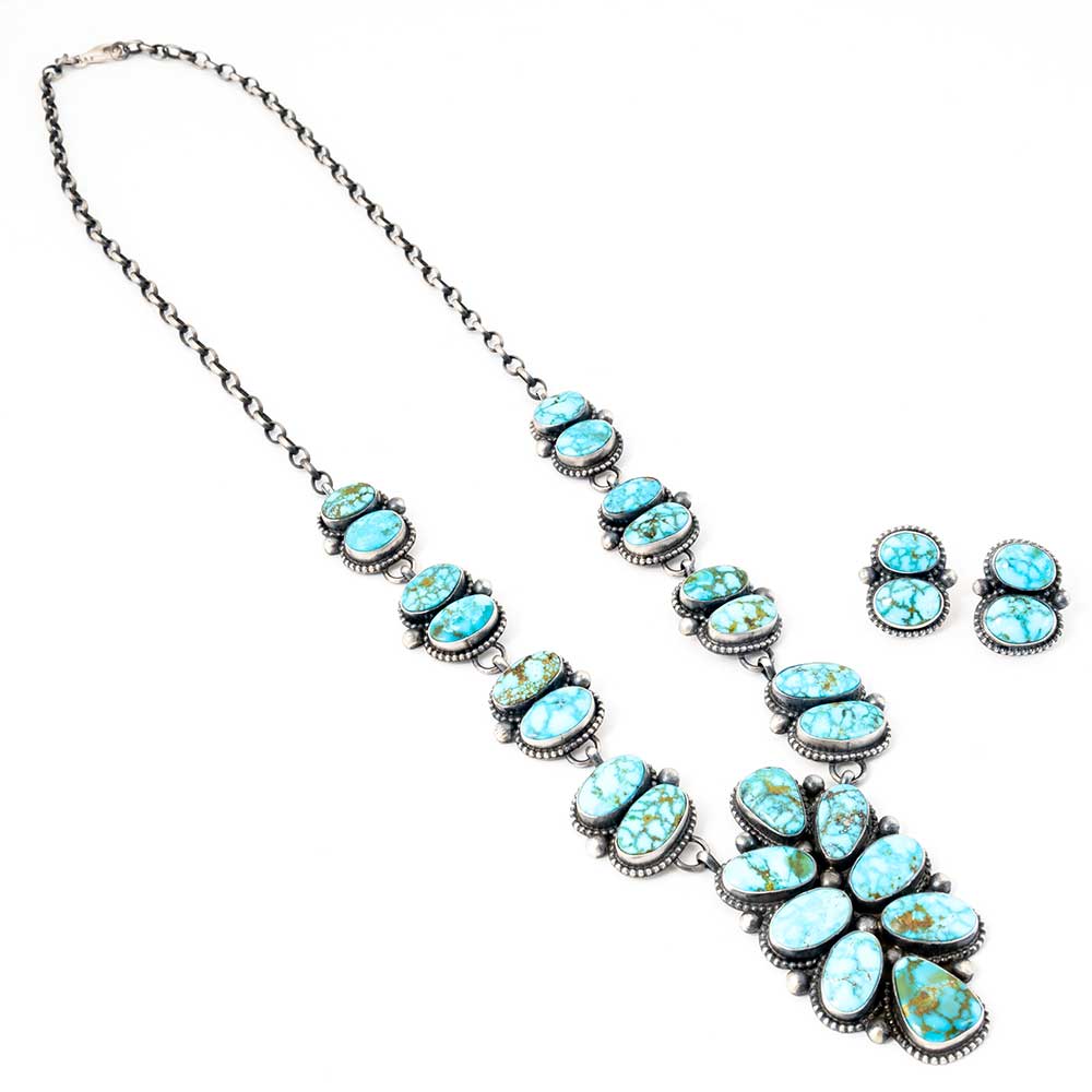 Lorenzo Juan Sonoran Gold Lariat Necklace and Earring Set - Image 2