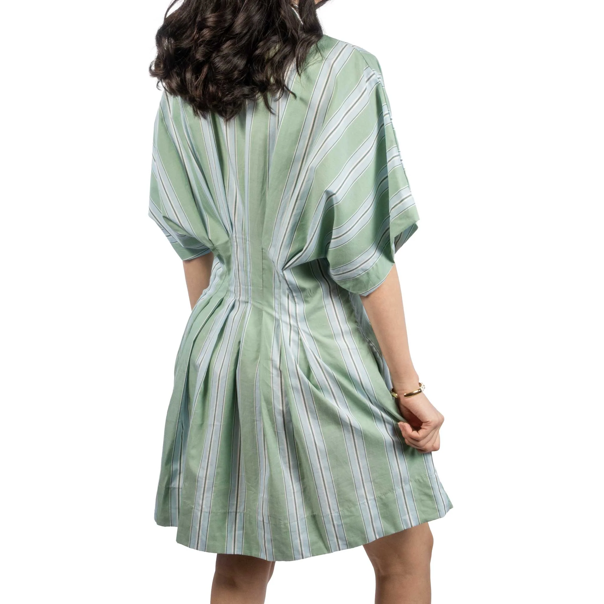 Lorine Stripe Mini Shirt Dress - Image 2