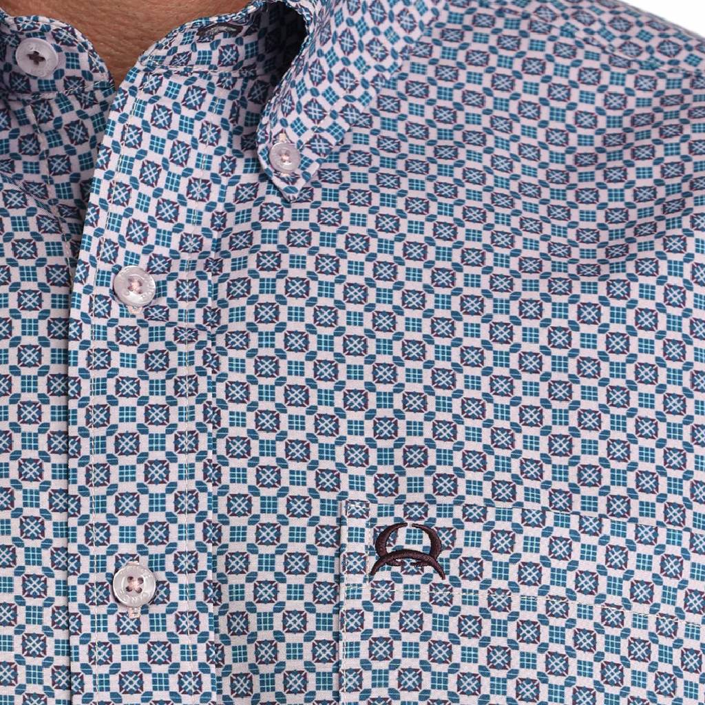 Cinch Men's Arenaflex Geo Print Button Down Shirt - Image 2