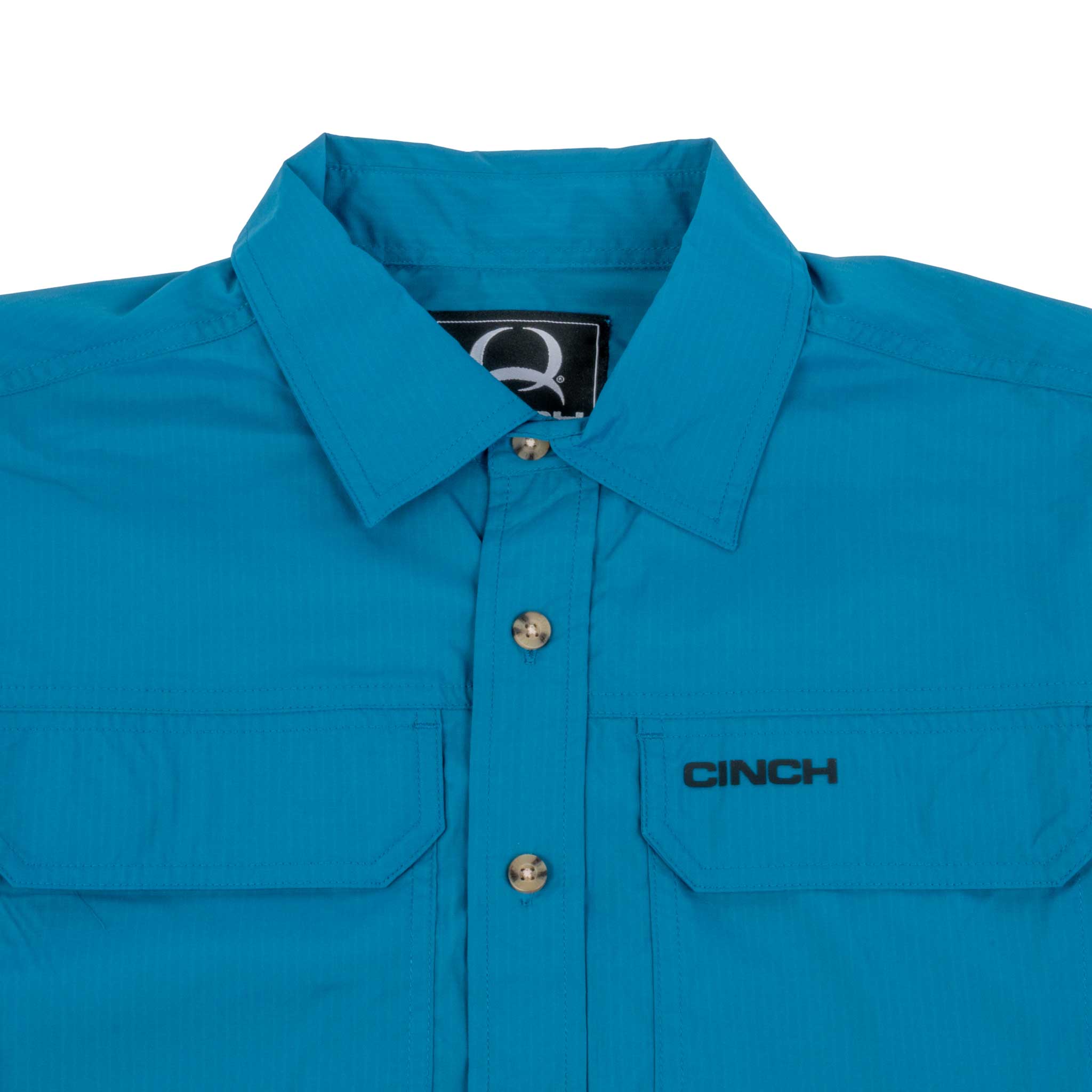 Cinch Men's Arenaflex Teal Button Down Shirt - Image 2