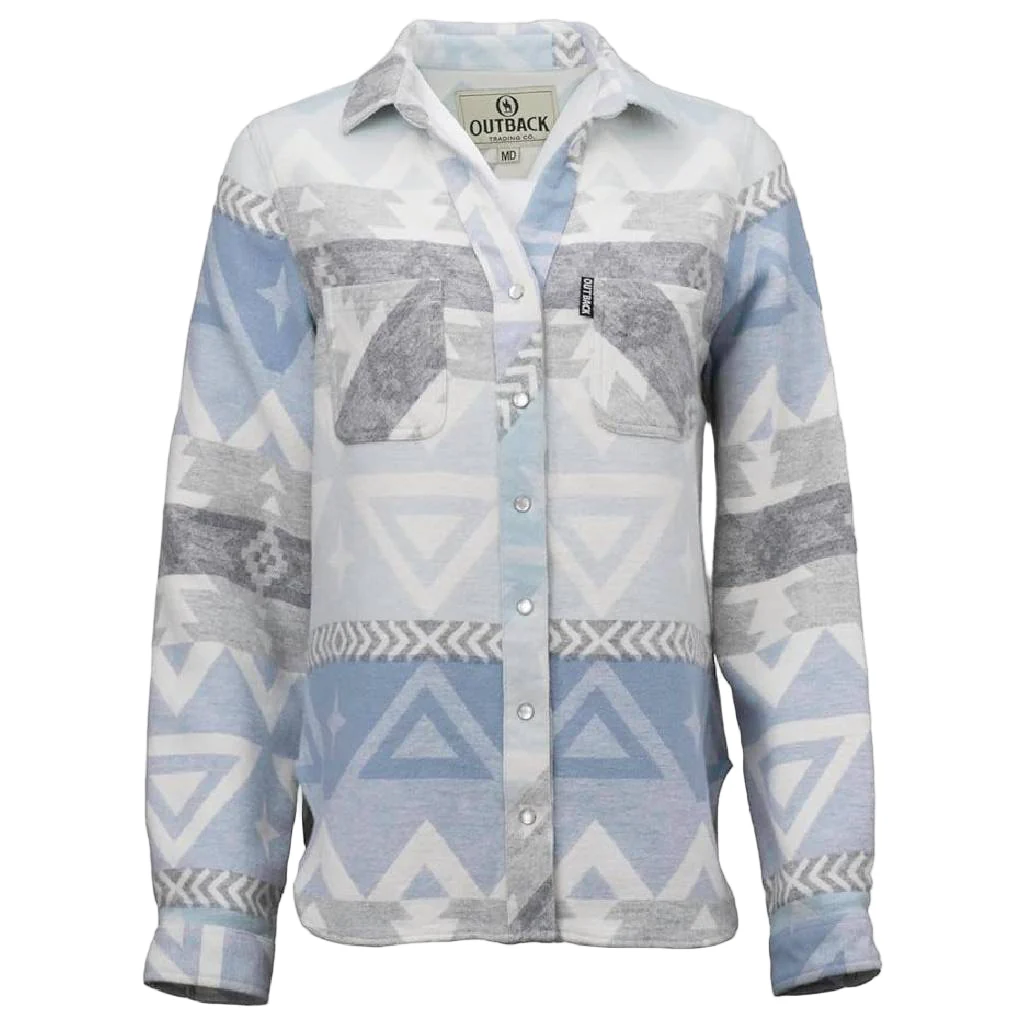 Outback Trading Women's Camile Shirt - Sky Blue