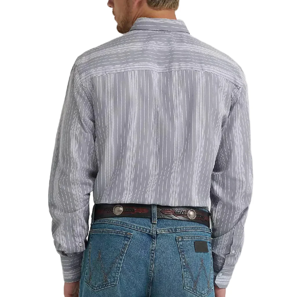 Wrangler Men's Cody Johnson Stripe Button Down Shirt - Image 2