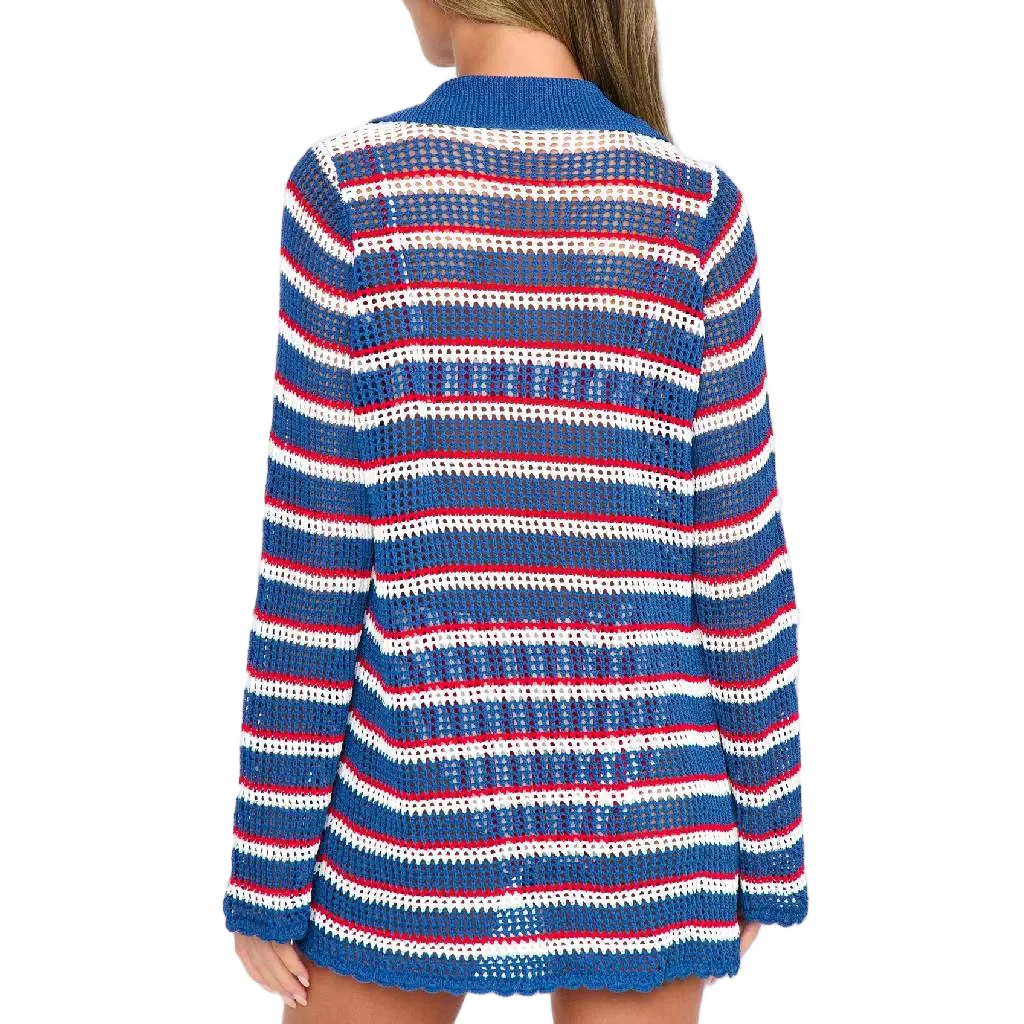 Show Me Your Mumu Montauk Stripe Crochet Coverup - Image 3