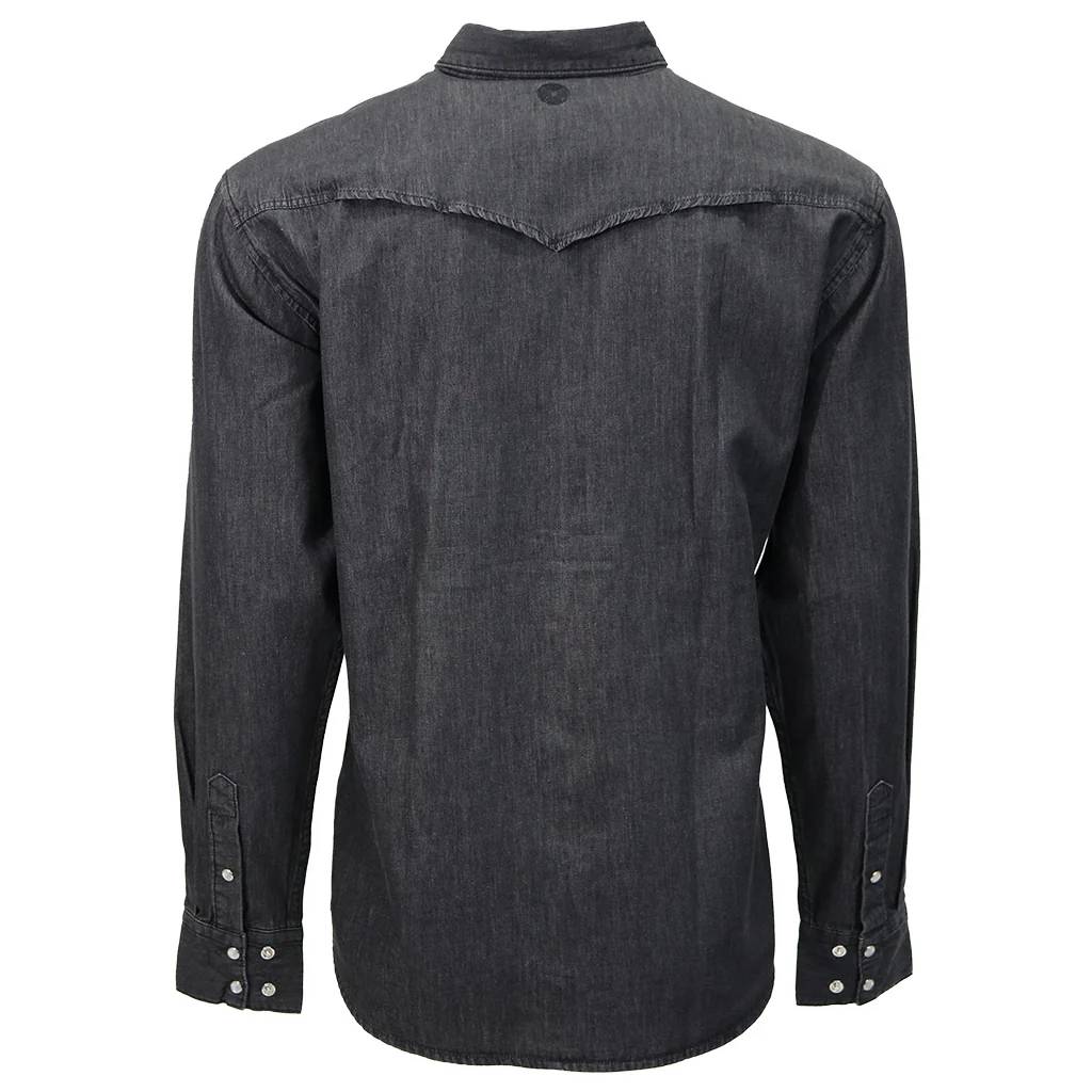 Hooey Men's Del Denim Black Chambray Snap Shirt - Image 2