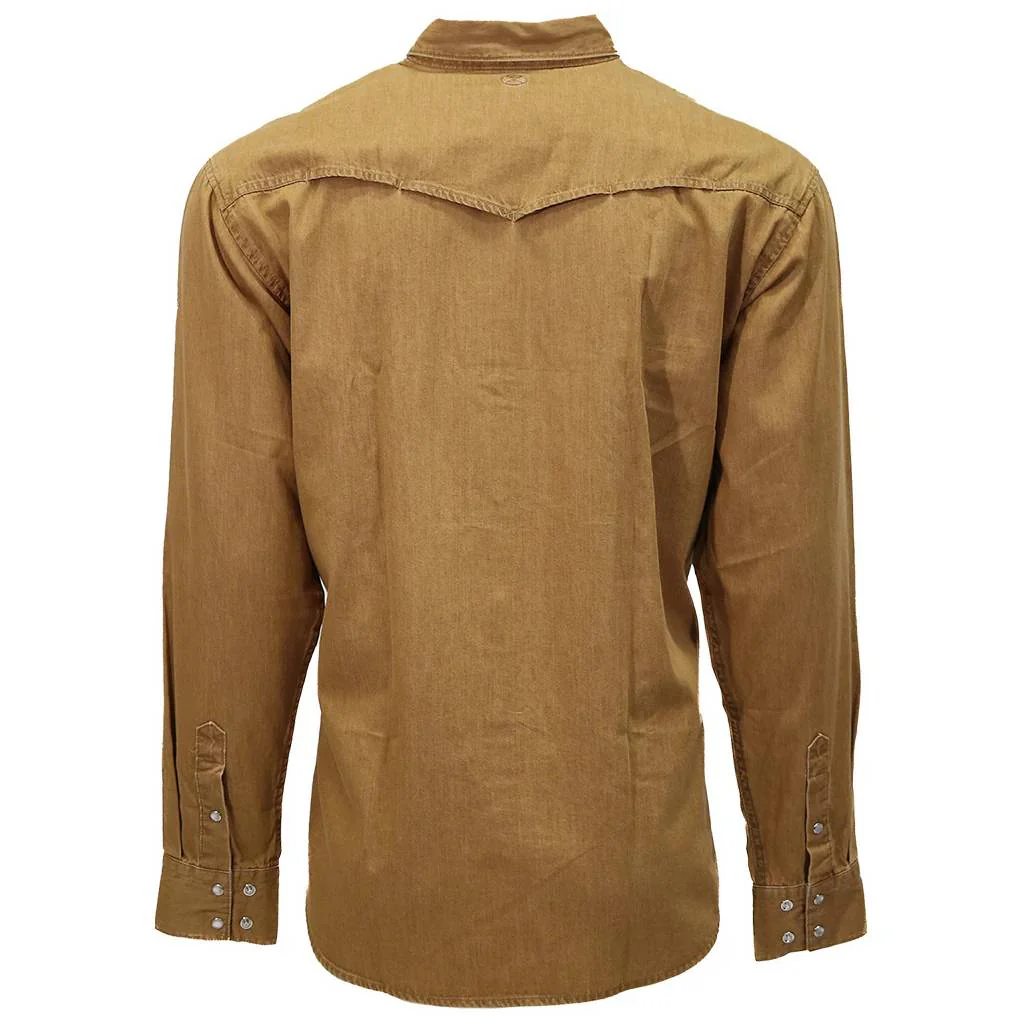 Hooey Men's Del Denim Tan Chambray Snap Shirt - Image 2