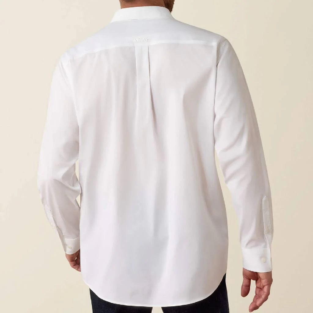 Ariat Men's Everything Classic Solid White Button Down Shirt - Image 2