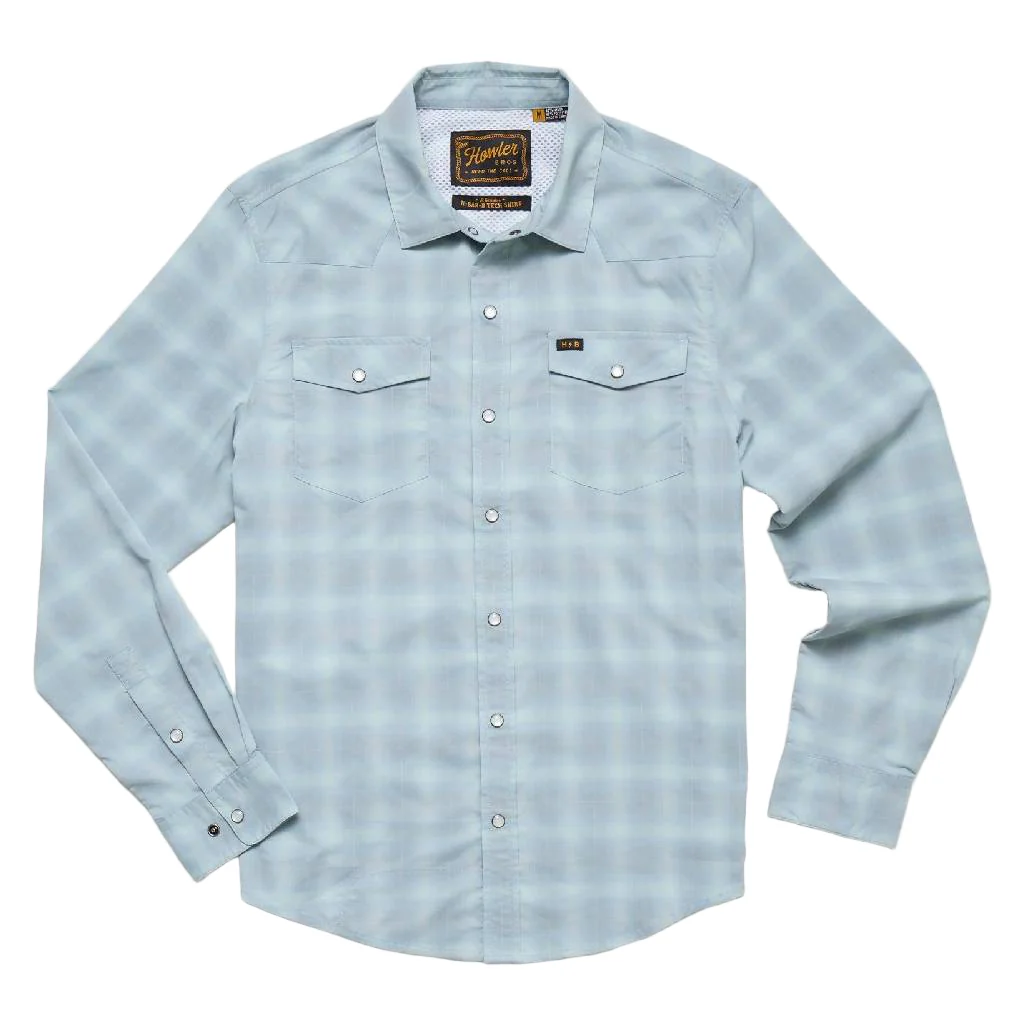 Howler Bros H Bar B Tech Plaid Pearl Snap Shirt