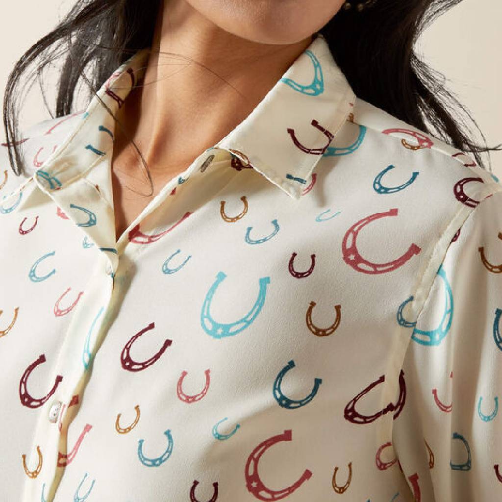 Ariat Women's Homestyle Western Luck Button Down Shirt - Image 2
