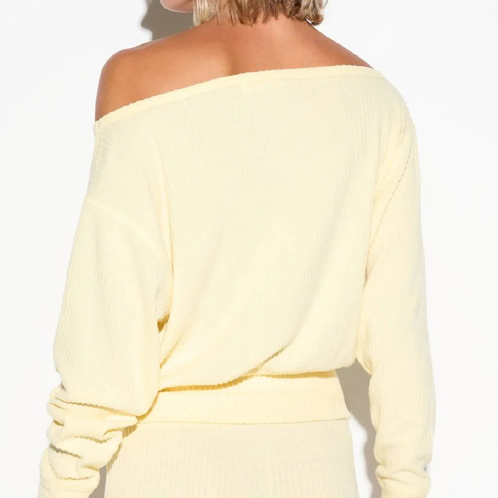 Spiritual Gangster Luma Rib Rhythm French Vanilla Top - Image 2