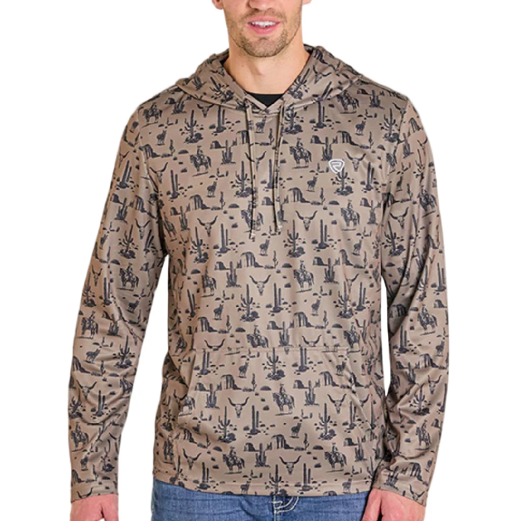 Rock & Roll Denim Men's Novelty Performance Mesh Hoodie - FINAL SALE
