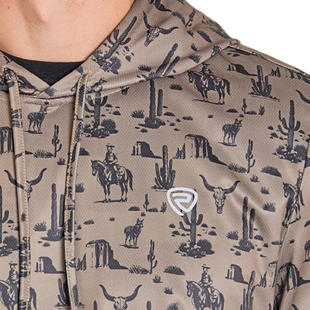 Rock & Roll Denim Men's Novelty Performance Mesh Hoodie - FINAL SALE - Image 3
