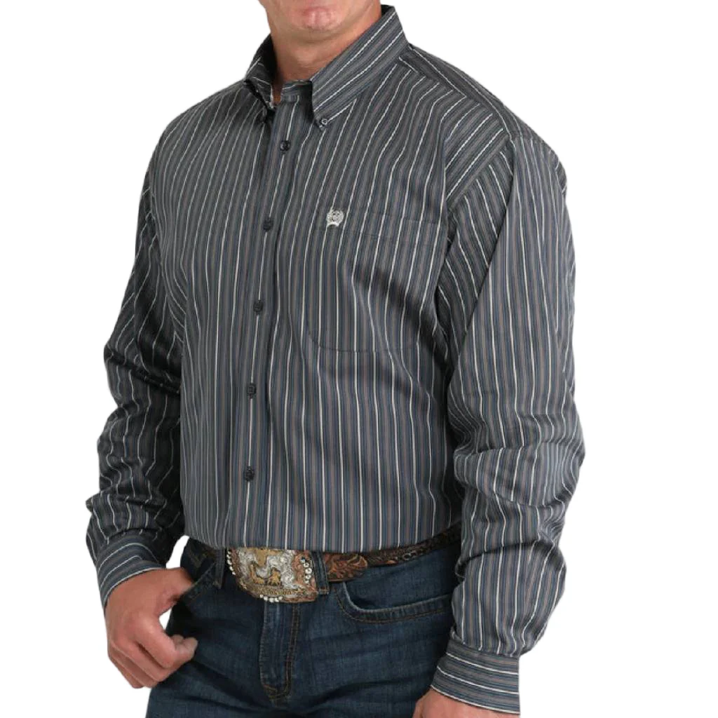 Cinch Men's Striped Button Down Shirt - FINAL SALE