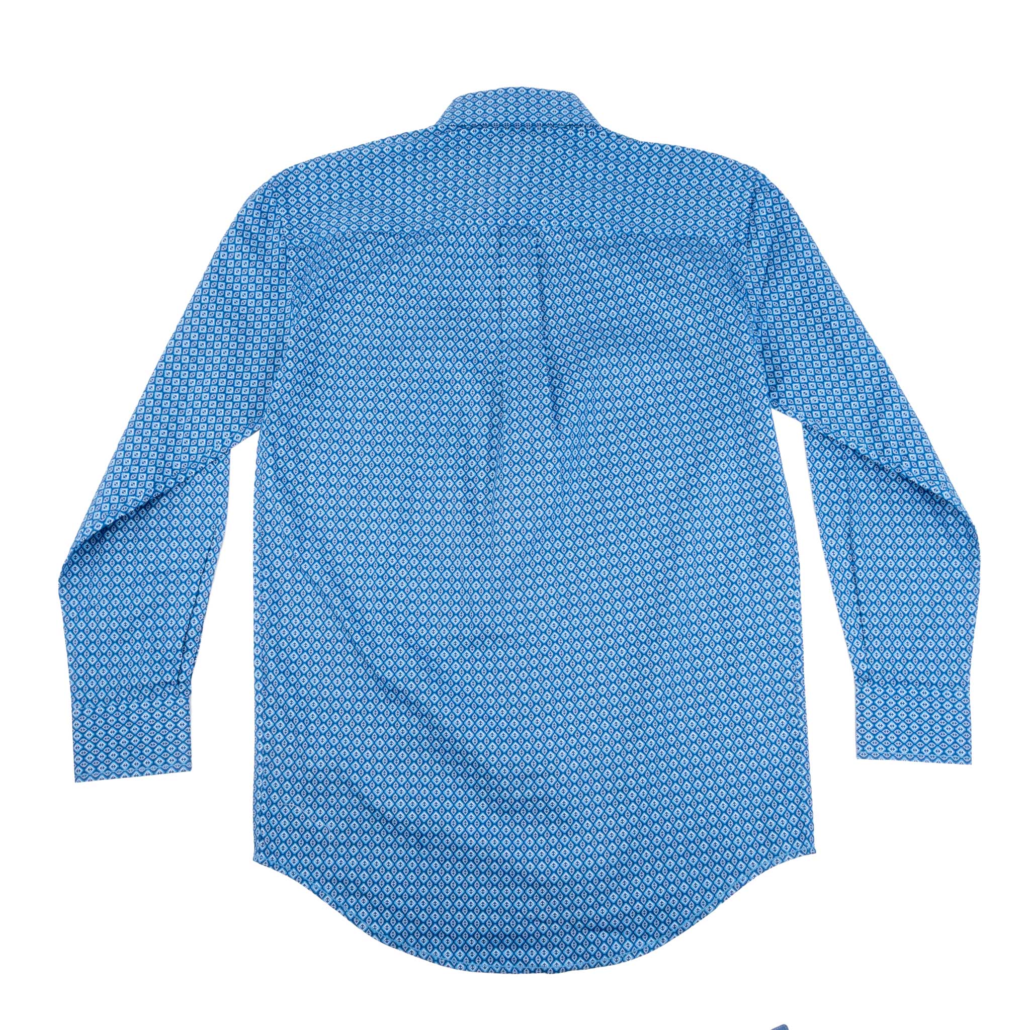 Panhandle Slim Men's Navy Button Down Pocket Shirt - Image 2