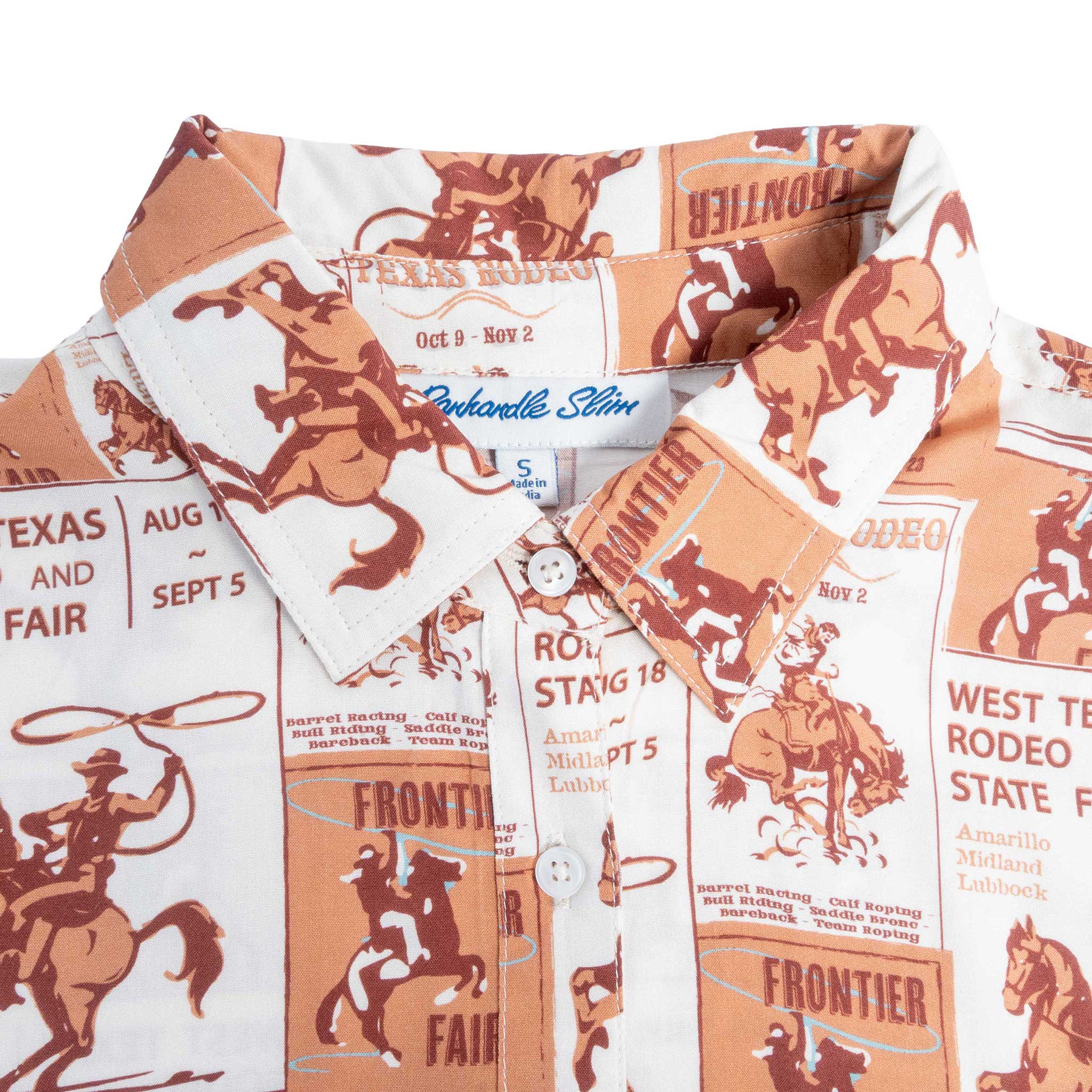 Panhandle Slim Women's Poster Print Rust Shirt - Image 2