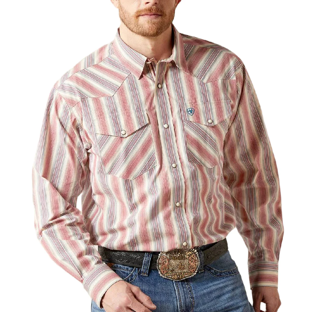 Ariat Men's Pro Flynn Stripe Snap Western Shirt - FINAL SALE