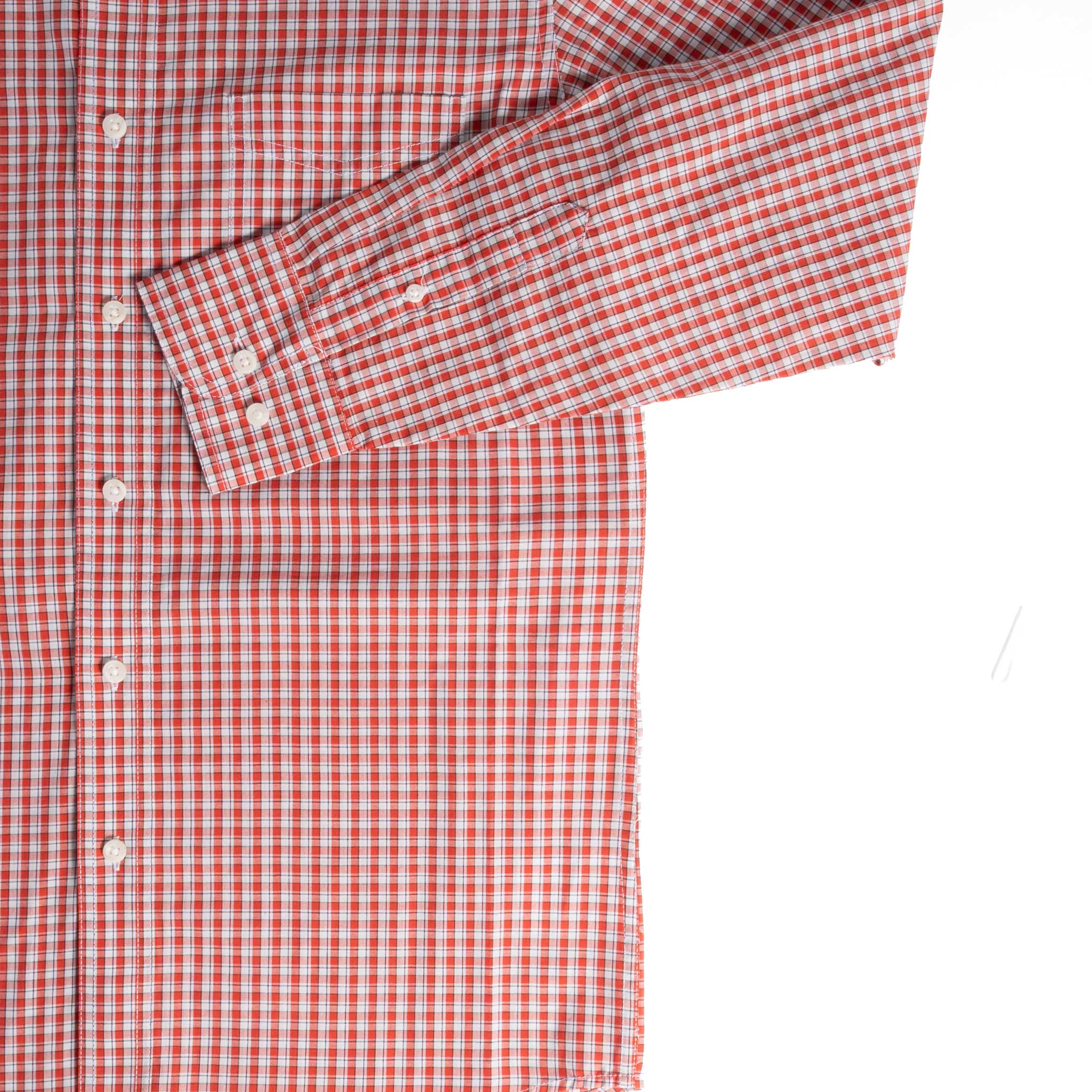 Wrangler Men's Riata Red Checkered Button Down Shirt - Image 3
