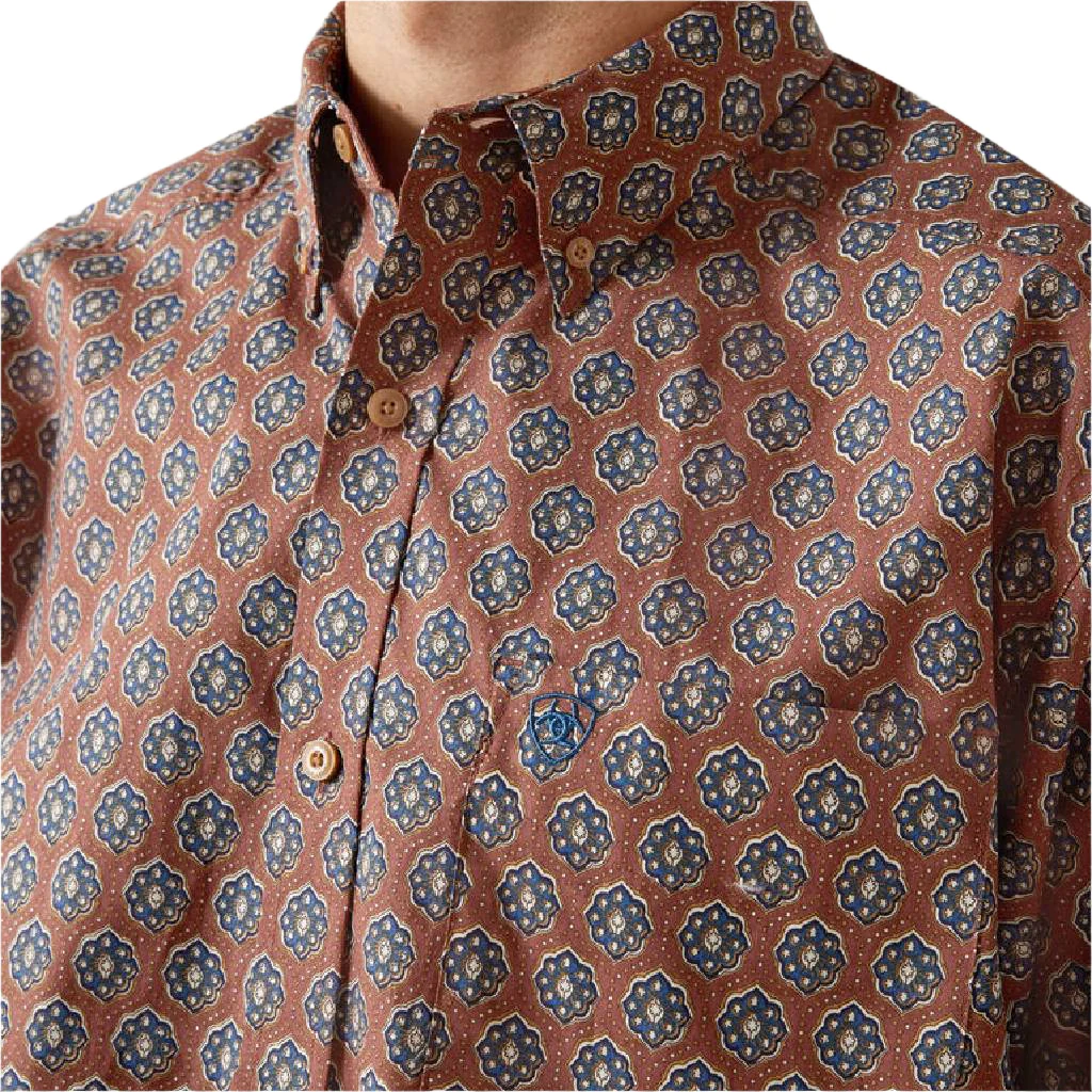 Ariat Men's Shaw Classic Aztec Print Button Down Shirt - Image 2