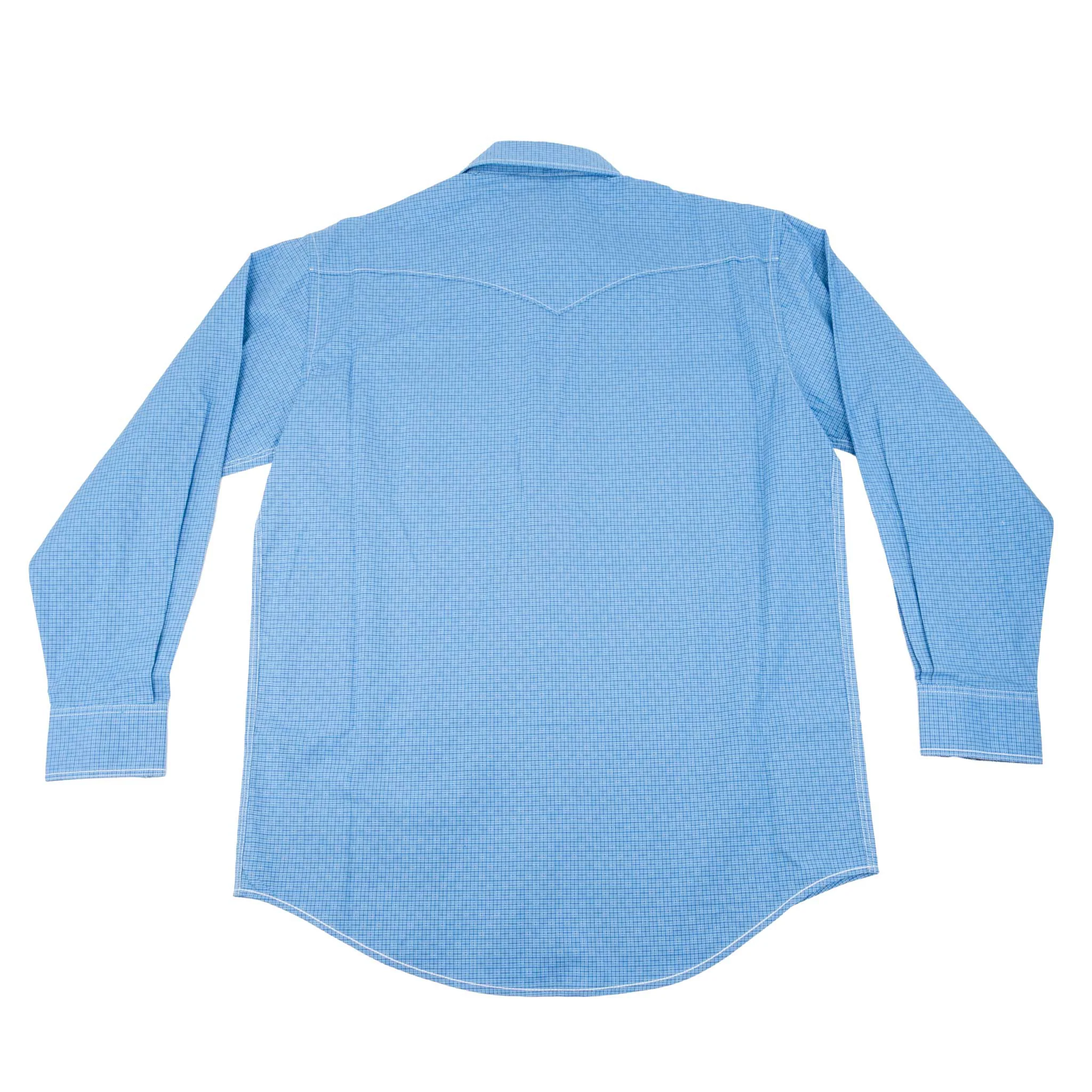 Panhandle Slim Men's Western Blue Snap Shirt - Image 2