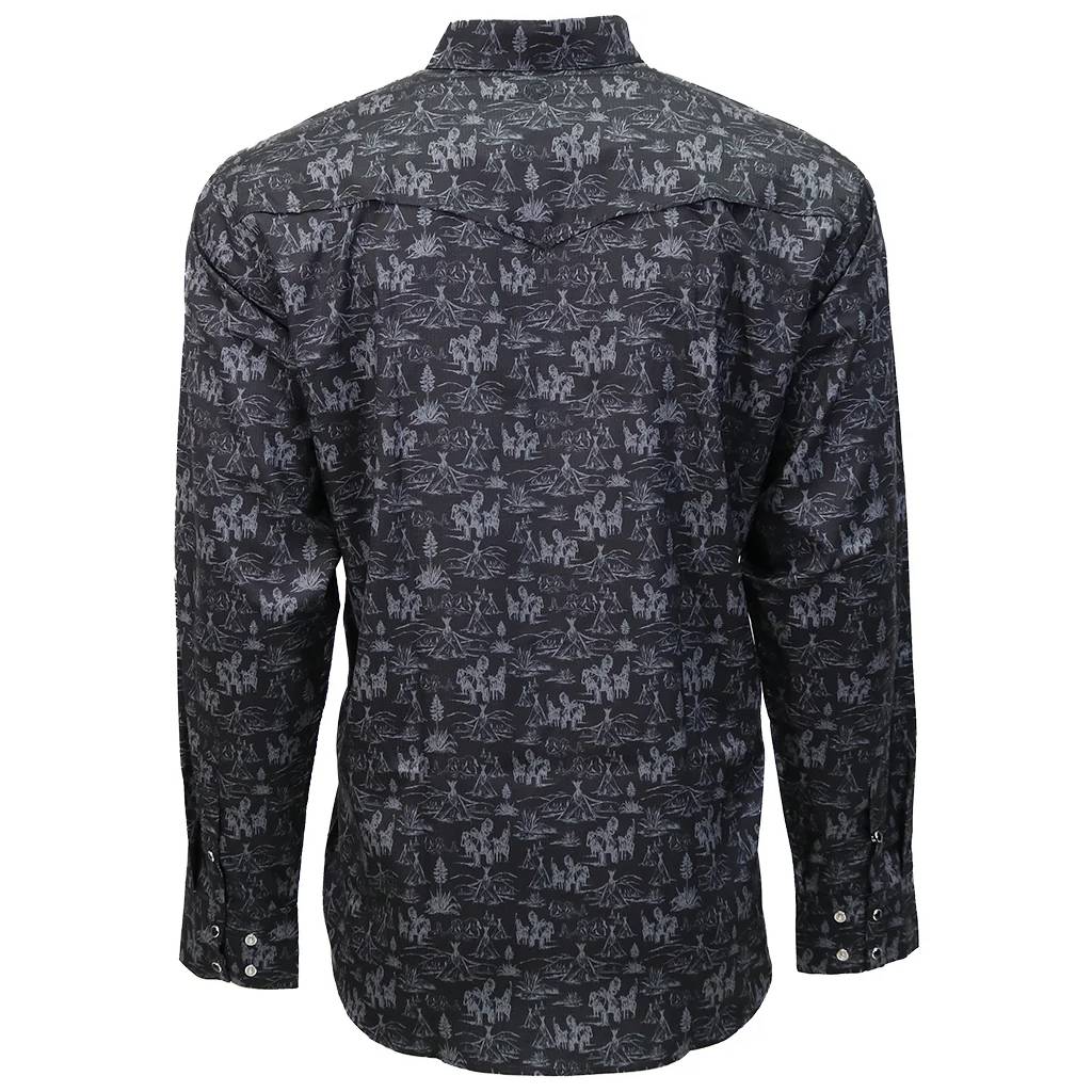 Hooey Men's Sol Black Comanche Snap Shirt - Image 2