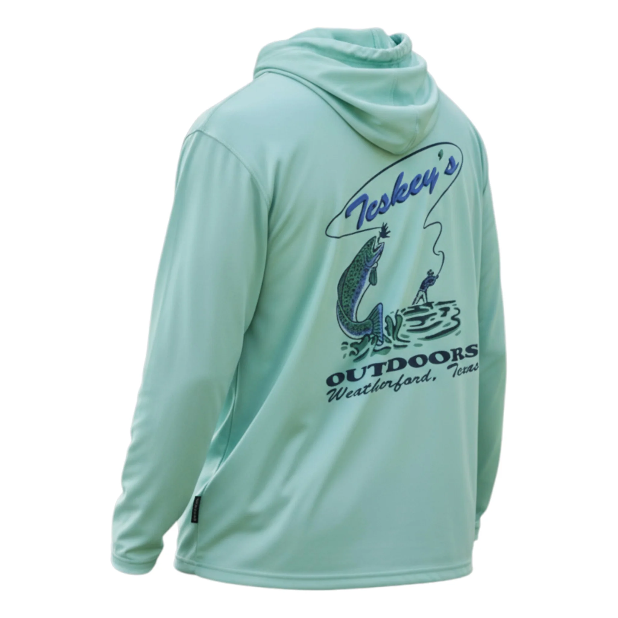 Teskey's Fly Fishing UV Performance Hoodie - Seagrass