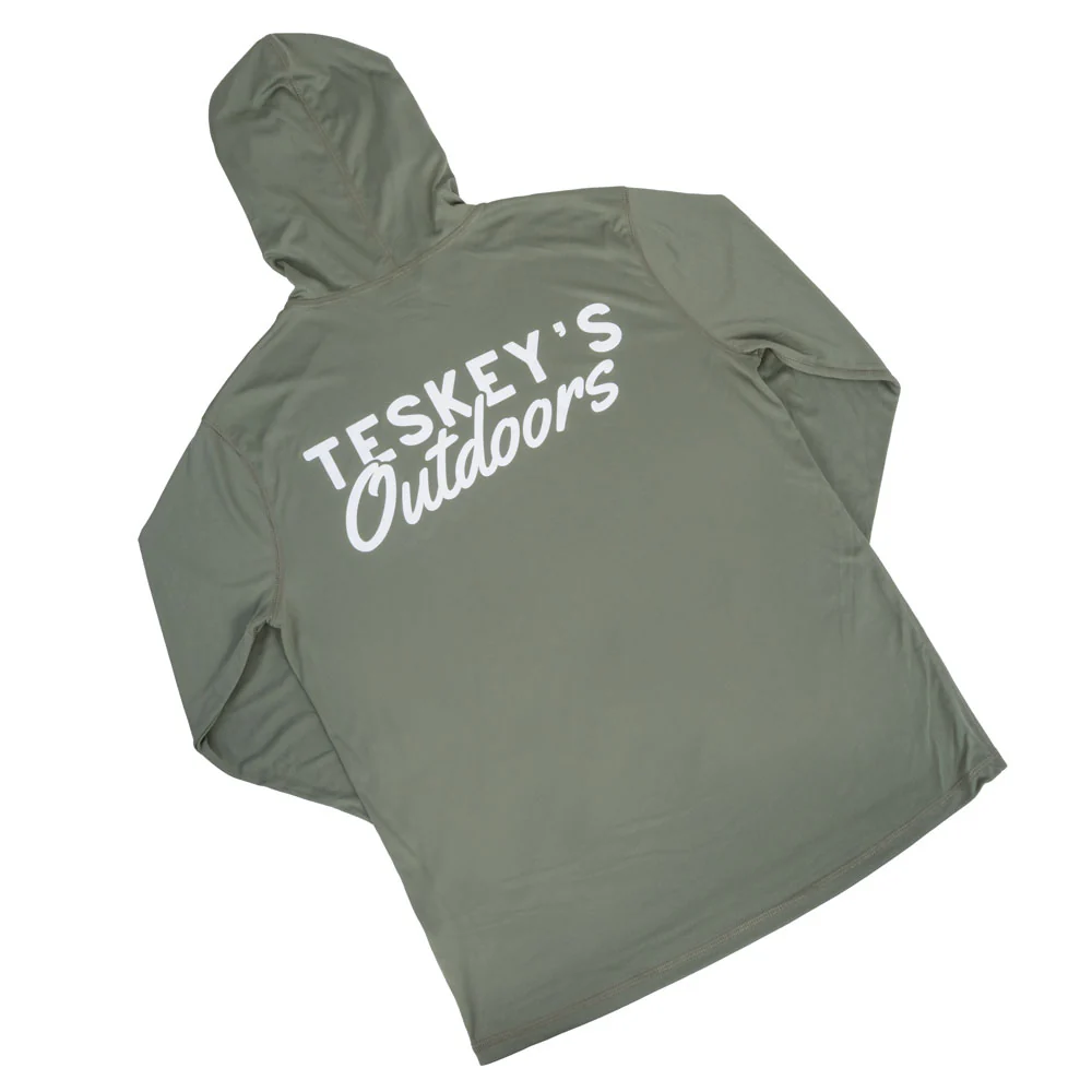 Teskey's Outdoor Target T Performance Hoodie - Olive - Image 3
