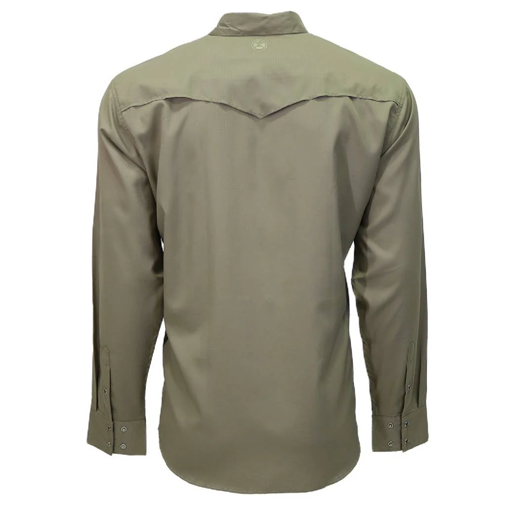 Hooey Men's Green Vetiver Snap Shirt - Image 2