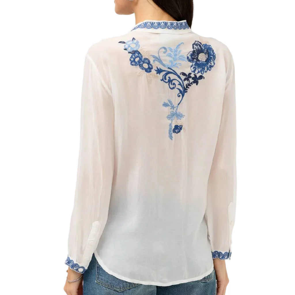 Johnny Was Diantha Luisa White Top - Image 2