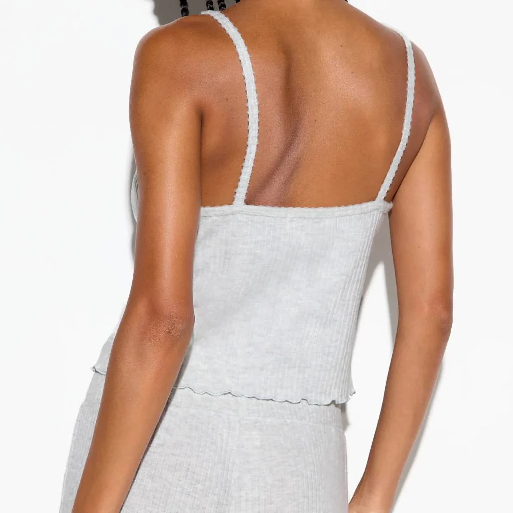 Spiritual Gangster Luma Rib Bliss Light Heather Grey Tank - Image 2
