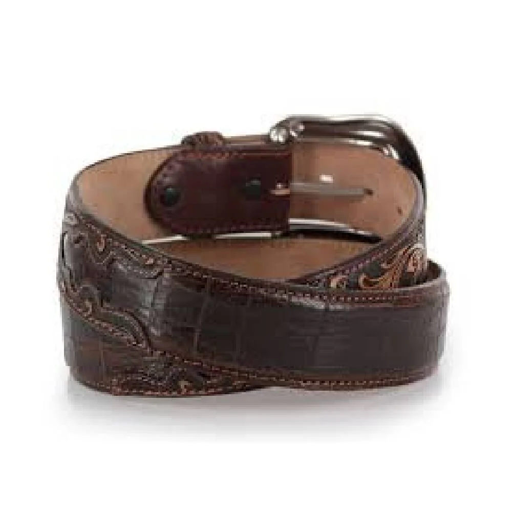 Tony Lama Brown Pinto Classic Belt - Image 2