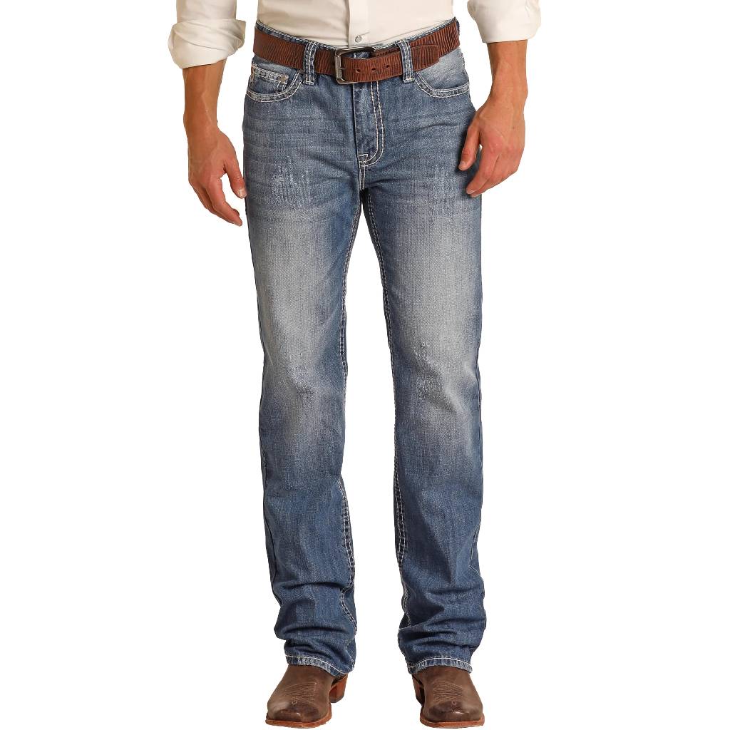 Rock & Roll Denim Men's Double Barrel Relaxed Straight Leg Jean - Image 2