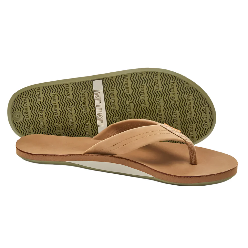 Hari Mari Men's Fields Flip Flop - Tan/Olive - Image 2
