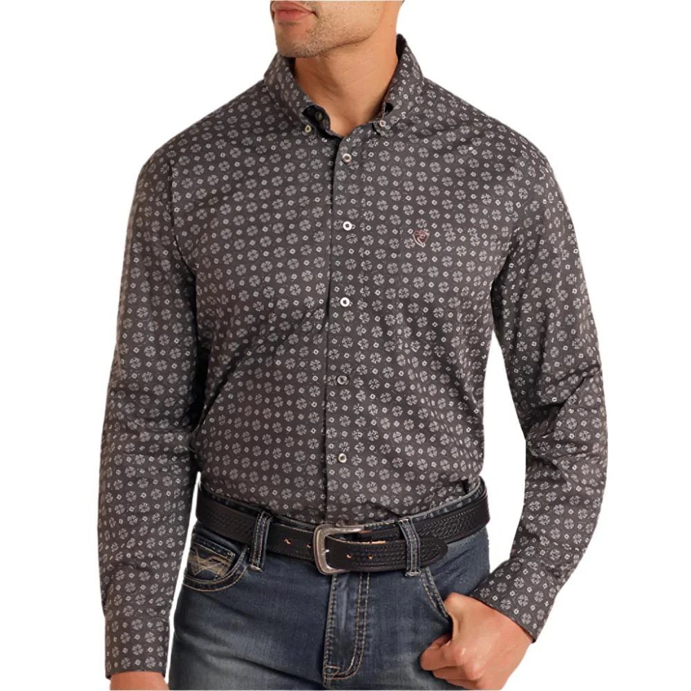 Rock & Roll Denim Men's Medallion Print Shirt - FINAL SALE