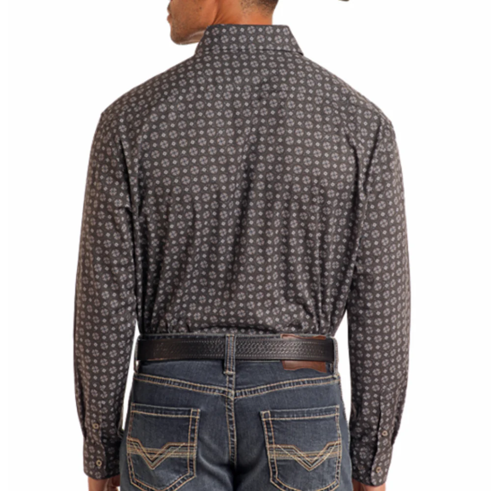 Rock & Roll Denim Men's Medallion Print Shirt - FINAL SALE - Image 2