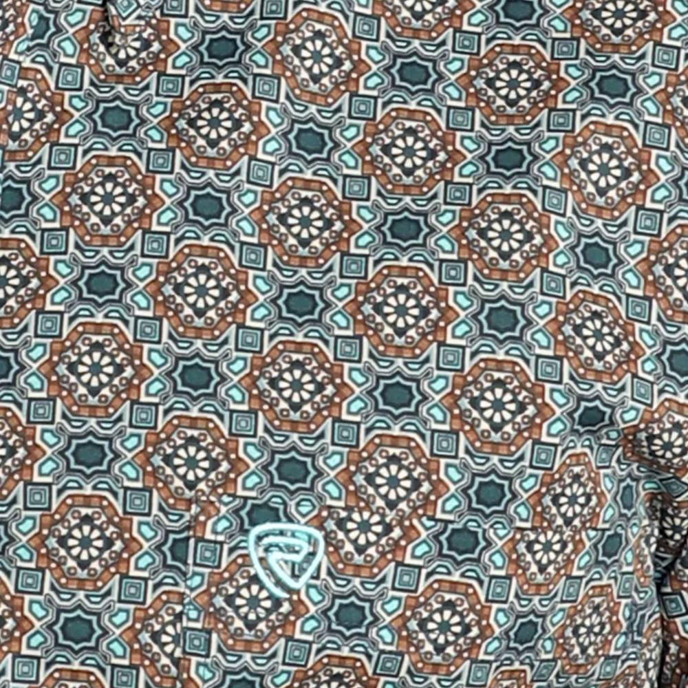 Rock & Roll Denim Men's Medallion Print Shirt - FINAL SALE - Image 2
