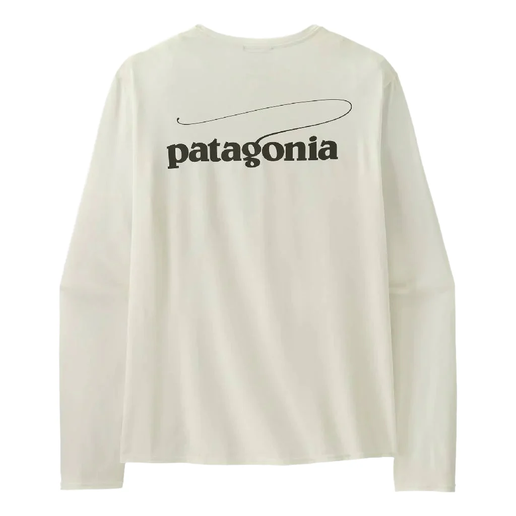 Patagonia Men's Capilene Cool Daily Graphic Tee - Casting Logo/White