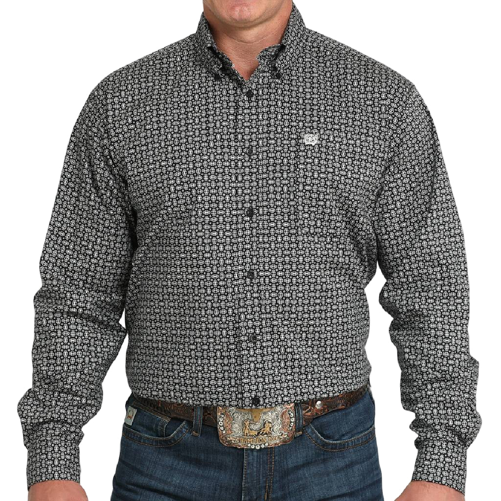 Cinch Men's Geo Print Button Down Shirt - FINAL SALE