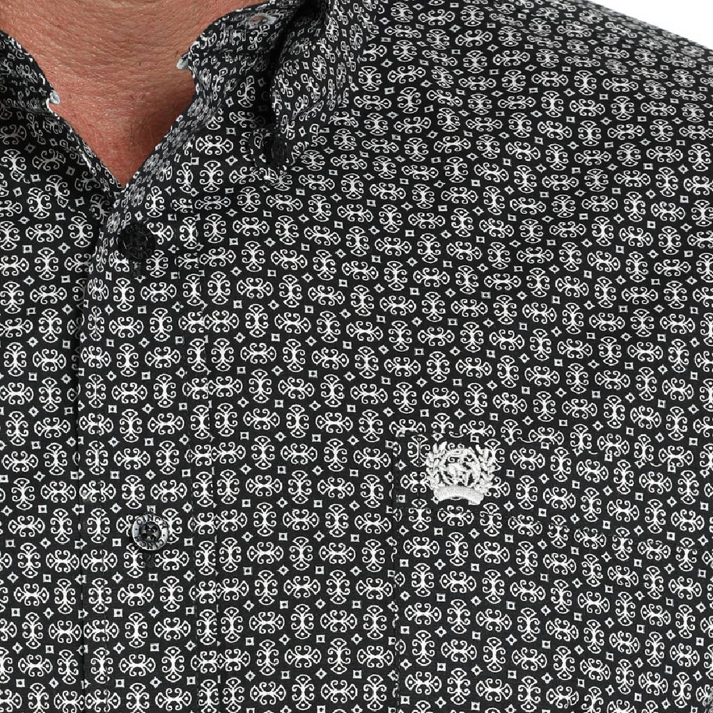 Cinch Men's Geo Print Button Down Shirt - FINAL SALE - Image 2