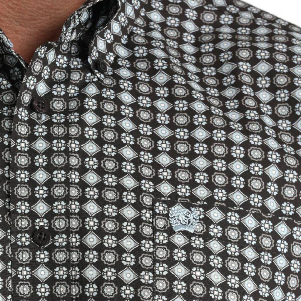 Cinch Men's Geo Print Button Down Shirt - Image 2